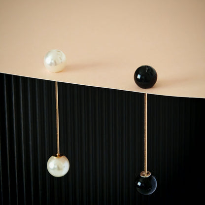 Set 4 Ace Decorative cu Perle Albe și Negre Accesorii Fashion Statement - Platera Romania