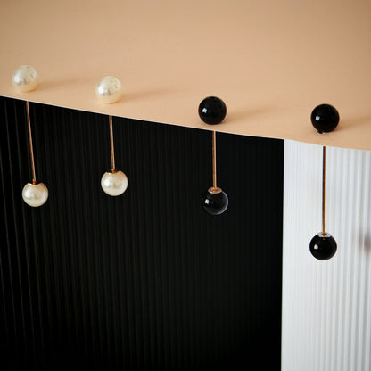 Set 4 Ace Decorative cu Perle Albe și Negre Accesorii Fashion Statement - Platera Romania