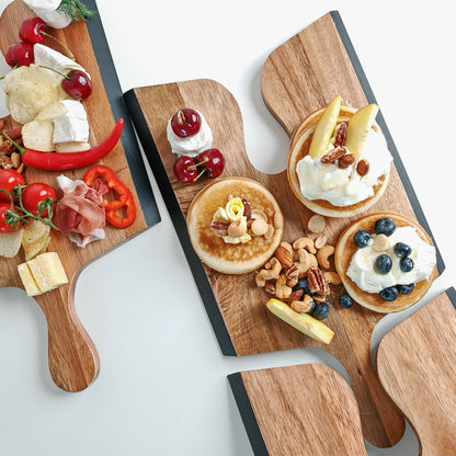 housewarming gift set with rustic charcuterie trays