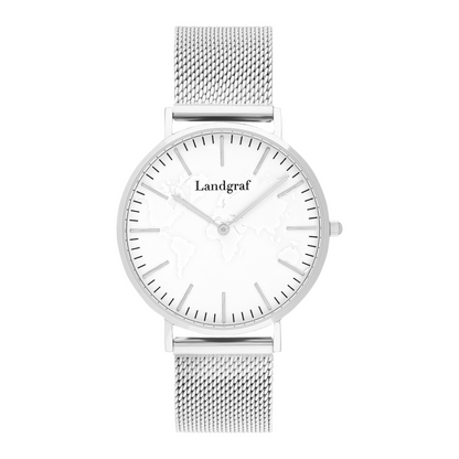 Embossed map watch &amp; personalized engraving